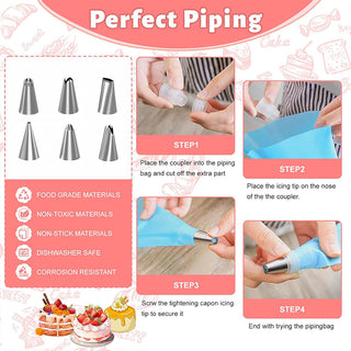Sakerplus® Cake Decorating Turntable Supplies Kit