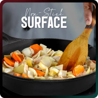 Sakerplus® Pre Seasoned Cast Iron Skillet Set