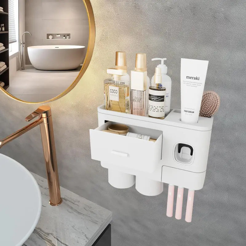 Sakerplus® Tooth Brush Holder For Bathroom Wall Mounted