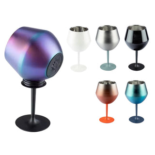 Sakerplus® Stemmed Stainless Steel Wine Glass
