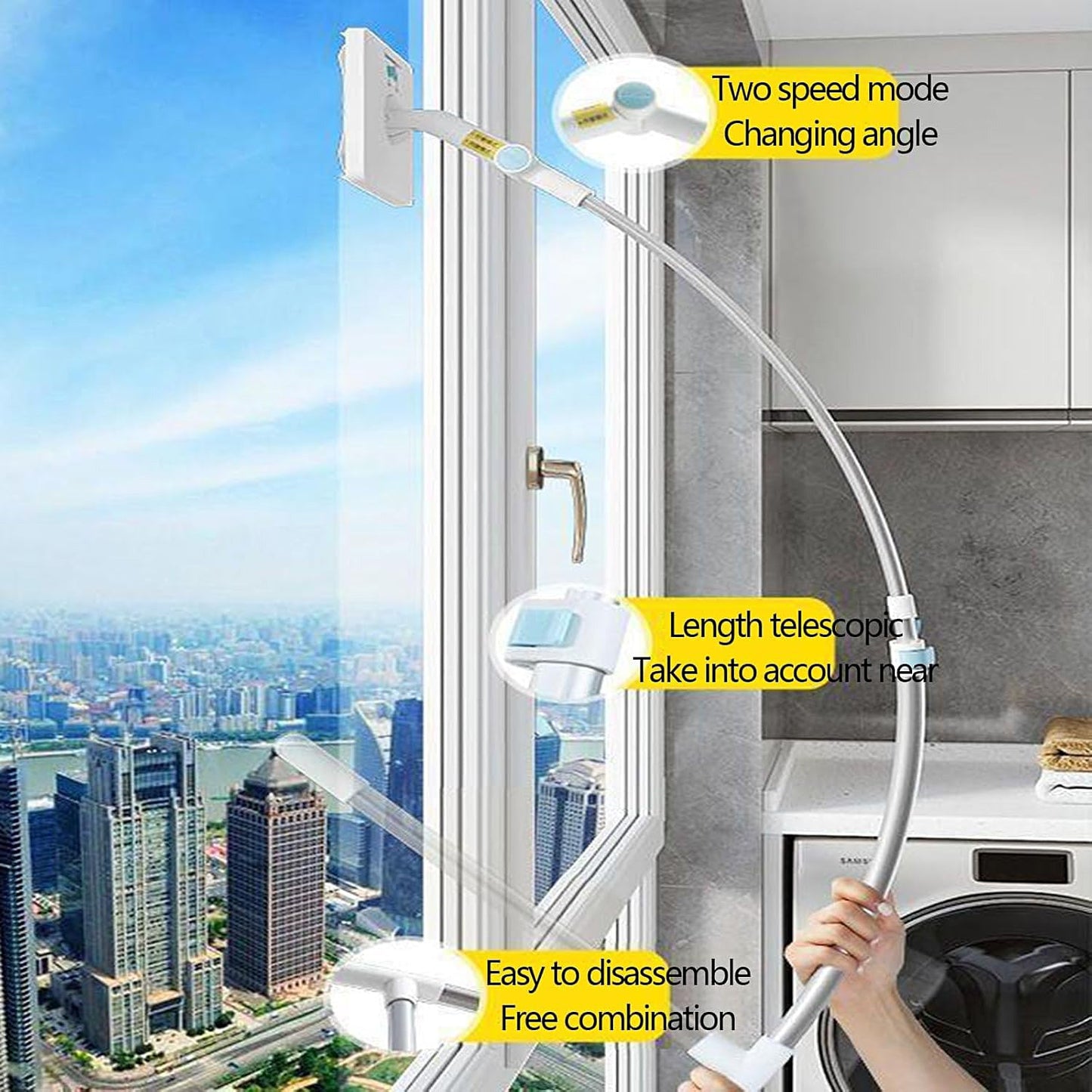 SAKER 2 In 1 Scratching Windowcleaning Kit