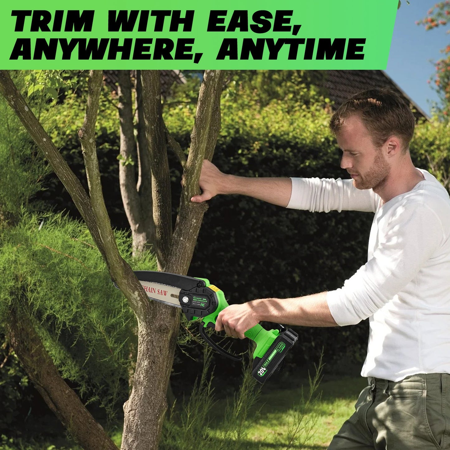 Sakerplus Mini Cordless Electric Chainsaw