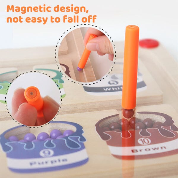 Sank Magnetic Color and Number Maze