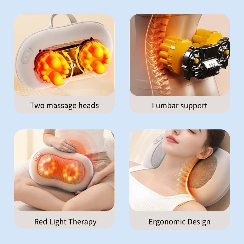 Sakerplus® Cordless Shiatsu Back And Neck Massager