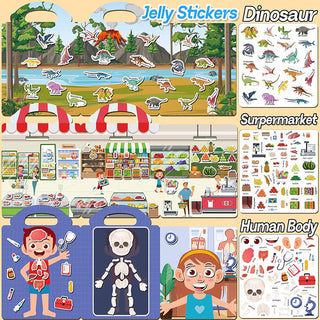 Sakerplus® Reusable Sticker Books For Toddlers