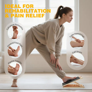 Sakerplus® Adjustable Wooden Slant Board Stretching