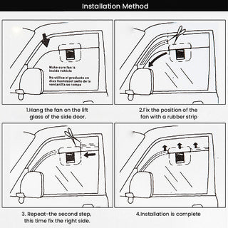 Sakerplus Car Solar Powered Window Exhaust Fan