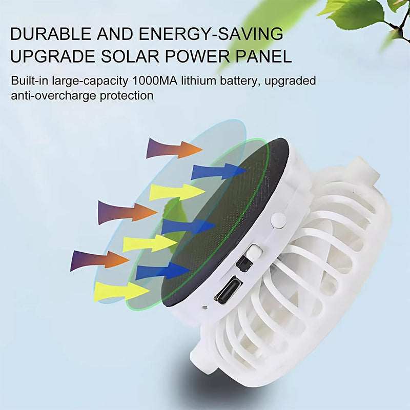 Sakerplus Solar Powered Cooling Fan Cap