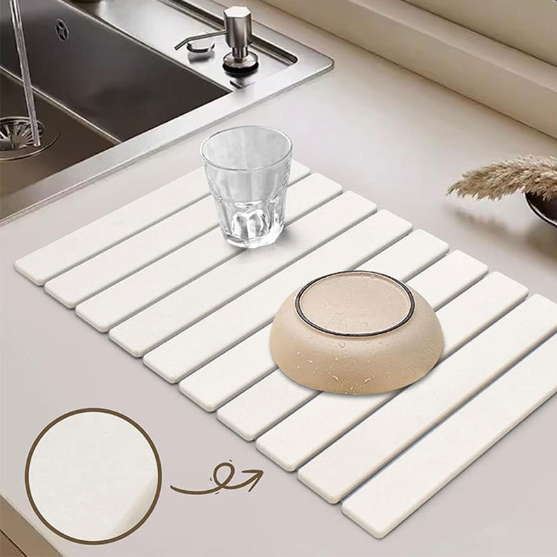 Sakerplus Collapsible Diatomaceous Dish Drying Mat
