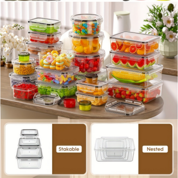 Sakerplus®  25-Piece Airtight Food Storage Container Set