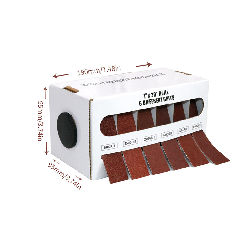 Sakerplus Assorted Grit Sandpaper Roll Set