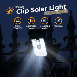 Sakerplus® Solar Clip Light with Motion Sensor