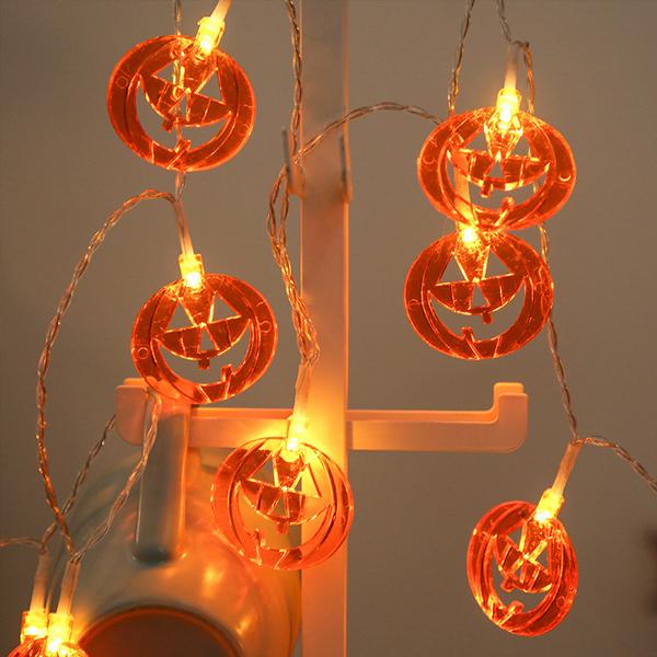 Saker Halloween Pumpkin String Lights with 2 Lighting Modes