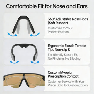 Sakerplus® Lightweight Polarized Sports Sunglasses