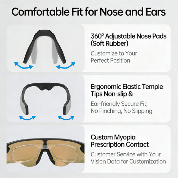 Sakerplus® Lightweight Polarized Sports Sunglasses