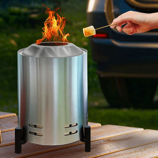 Sakerplus Tabletop Stainless Steel Fire Pit