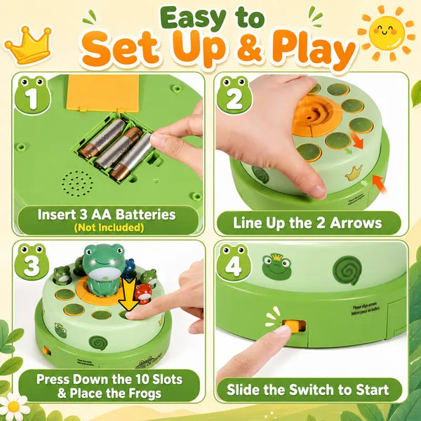 Sakerplus® Kids Frog Bounce And Catch Game