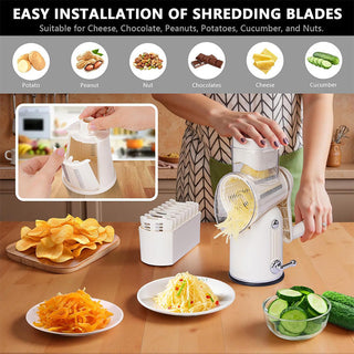Sakerplus® Effortless Rotary Cheese Grater System