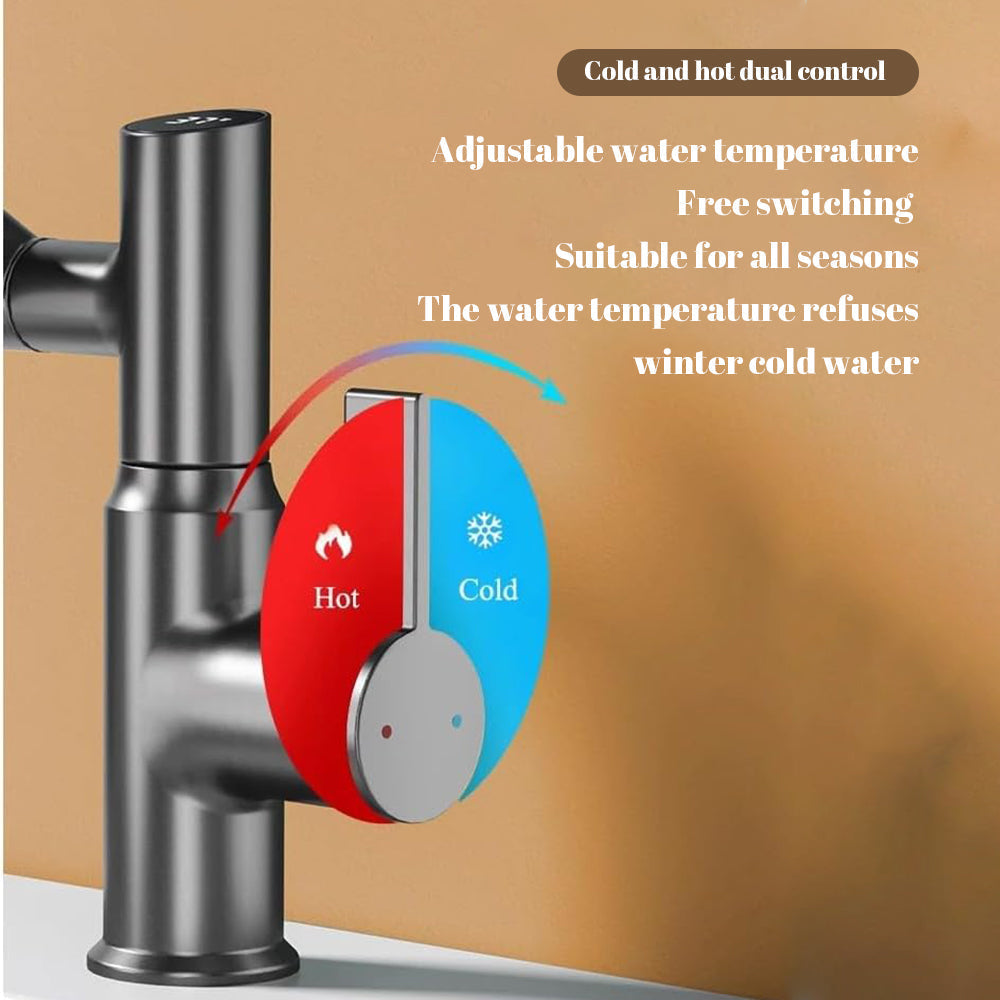 Sakerplus Bathroom Faucet With Temperature Display