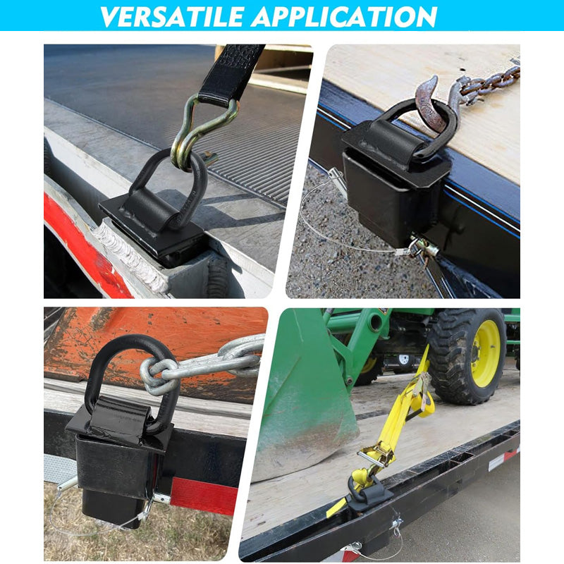 Sakerplus Heavy-Duty Stake Pocket D Rings