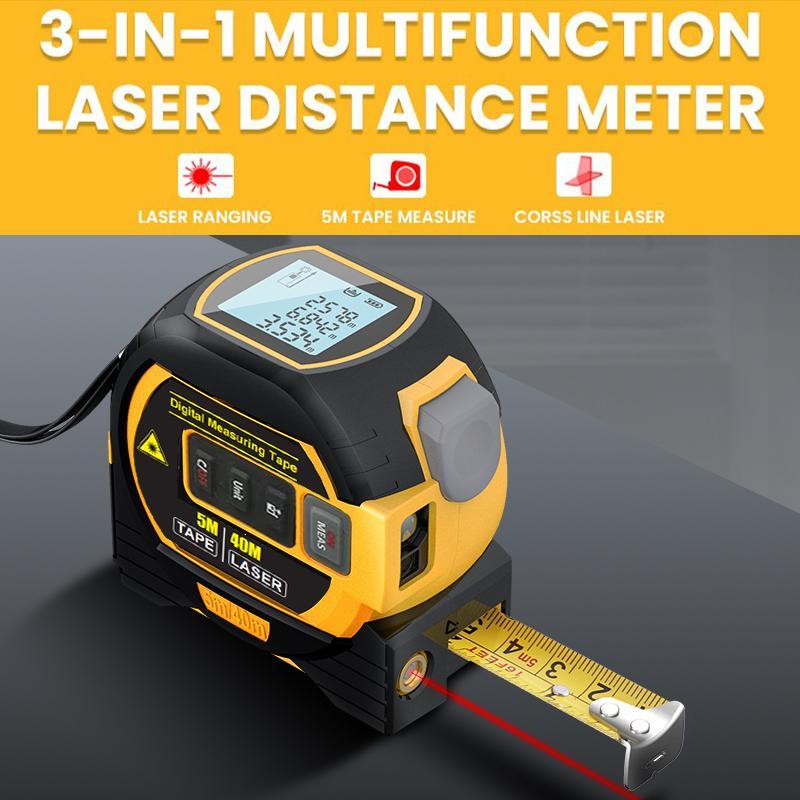 Sakerplus® Portable 3-in-1 Infrared Laser Tape Measuring