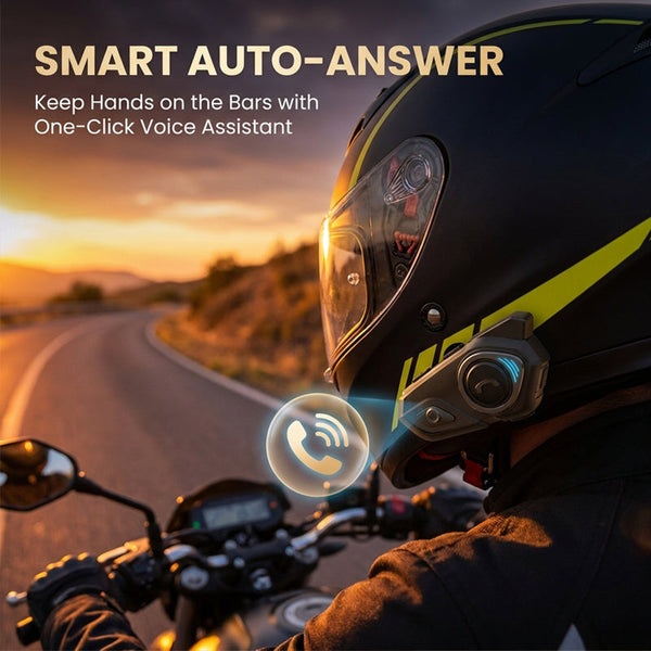 Sakerplus® Bluetooth Motorcycle Helmet Intercom System