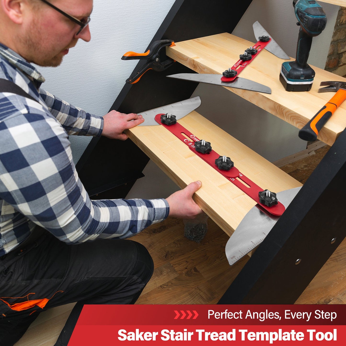 SAKER® Stair Tread Template Tool