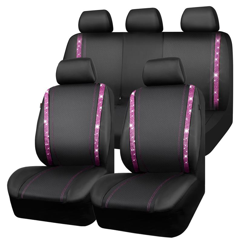 Sakerplus® Luxury Leather Bling Car Seat Covers