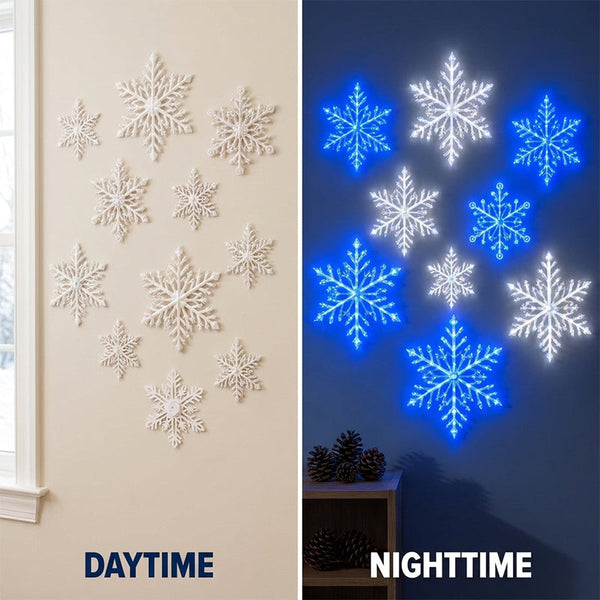 Sakerplus® LED Snowflake Wall Decoration Light Set