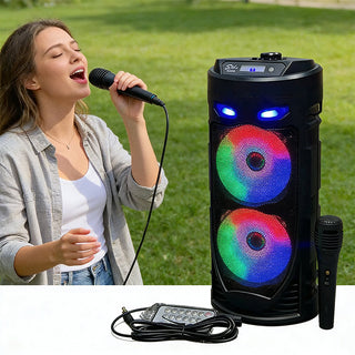 Sakerplus® Portable Bluetooth Speaker Karaoke Machine