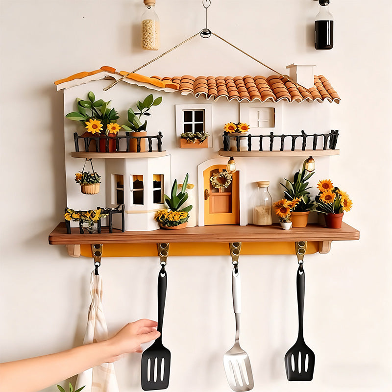 Sakerplus® Sunflower Cottage Wooden Key Holder