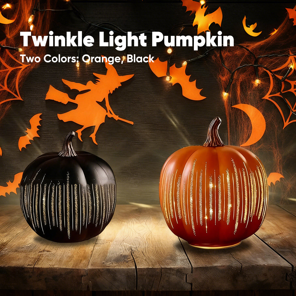 Sakerplus Illuminated Starry Night Glass Pumpkins