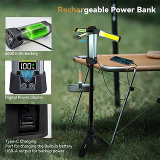 Sakerplus® Upgraded Portable Camping Light with Bracket