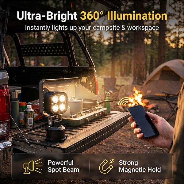 Sakerplus® 360° App-Controlled Magnetic Work Light