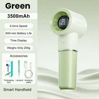 Sakerplus® Portable Handheld Rechargeable Personal Cooling Fan