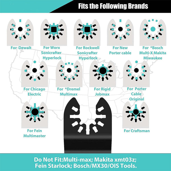 Sakerplus® Titanium Oscillating Saw Blades