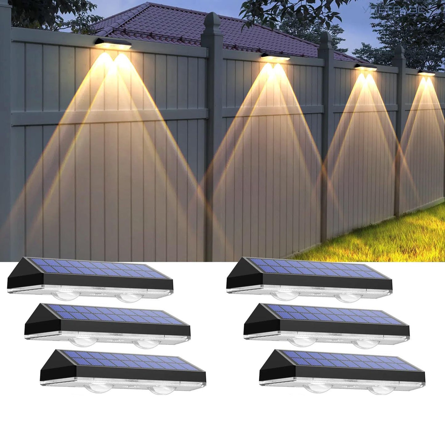 Sakerplus Wall Mount Solar Lights