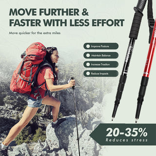 Sakerplus Ultralight Folding Aluminum Trekking Poles
