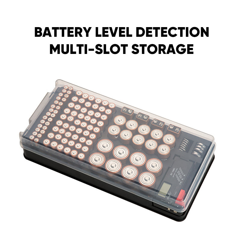 Sakerplus 116-Slot Battery Storage Box