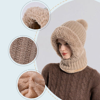 Sakerplus® Full Face Knit Hood Hat