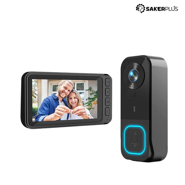 Sakerplus® Wireless Smart Video Doorbell Camera System