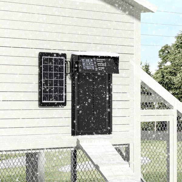 Sakerplus® Waterproof Aluminum Alloy Solar Chicken House Door