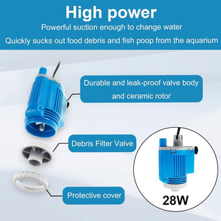 Sakerplus® Electric Aquarium Gravel Cleaner with Filter
