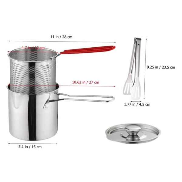 Sakerplus® Multifunctional 304 Stainless Steel Fryer