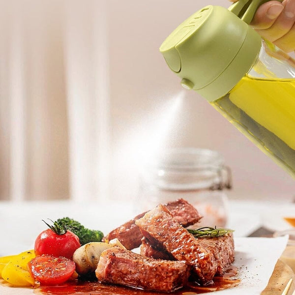 Sakerplus® 2-in-1 Glass Oil Sprayer and Dispenser
