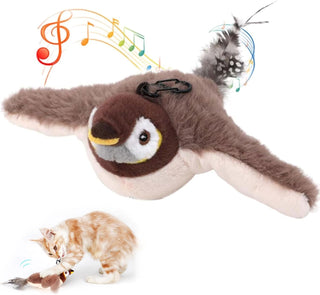 Sakerplus® Flapping Chirping Interactive Cat Bird Toy