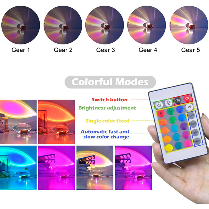 Sakerplus Crystal Aura Projector Lamp