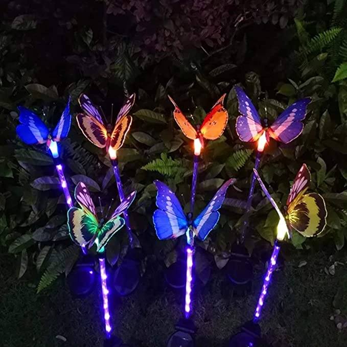 Solar Butterfly Stake Light, 3 Pack