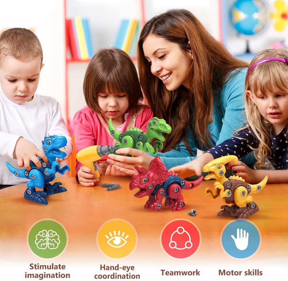 Sakerplus® Dinosaur Toys For Kids 4 Pack