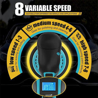 Sakerplus® 8-Speed Cordless Car Polishing Machine